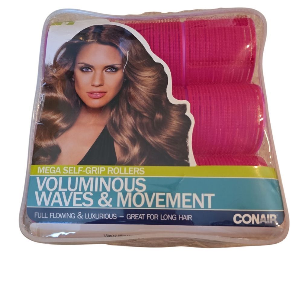 Pink Voluminous Self-Grip Hair Rollers